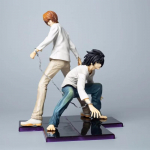 22cm Anime Death Note L Lawliet figūrėlė Yagami veiksmo figūrėlė Kolekcionuojamas modelis Lėlės žaislas Darbalaukio dekoracija Gimtadienio dovana With Box white