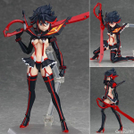 Figma 220 Veiksmo figūrėlė Anime Kill La Kill Matoi Ryuuko Figma 220 PVC Veiksmo figūrėlė Kolekcionuojama 15 Modelinis žaislas without box gray