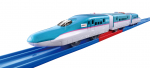 Takara Tomy Rail Speed E5 serijos Shinkansen traukinuko žaislas, skirtas nuo 3 metų, atitinka žaislų saugos standartus ir turi ST ženklą Plarail S-16 Pakeisk!! Hayabusa auk&scaron;tyn.