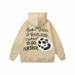 Grafiti Raidės Putplasčio Vilnos Mai&scaron;elio Stiliaus Palaidinės Vyri&scaron;kos Per dydį Gatvės Stiliaus Laisvalaikio Su Gobtuvu Hoodie Unisex Megztinis Laisvas Hoody M