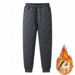Žieminės vyri&scaron;kos fliso pamu&scaron;alu sportinės kelnės &Scaron;iltos pastorintos per didelio dydžio slidinėjimo sniego kelnės Lauko vandeniui atsparūs bėgimo kelnės Streetwear vyri&scaron;kos kelnės 7XL