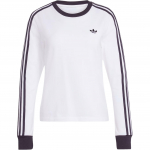 Adidas Originals 3 Stripes Firebird Adicolor serijos megzta apvalios apykaklės slim fit ilgomis rankovėmis mar&scaron;kinėliai moterims vir&scaron;utiniai drabužiai KD3688 L