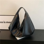 Didelės juodos pečių rankinės moterims Didelis Hobo Shopper krep&scaron;ys Vienspalvis Kokybi&scaron;kas Mink&scaron;tas Odinis Crossbody Rankinė Moterų Kelioninis Krep&scaron;ys 43cm&times;13cm&times;32cm