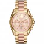 Michael Kors MK6359 Bradshaw Chronograph Moteri&scaron;kas laikrodis 43mm ry&scaron;kiai rožinė