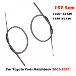 Skirta Toyota Yaris Hečbekui 2006-2014 m. Automobilio Stogo Guminė La&scaron;ėjimo &Scaron;oninė Apdailos Juostelė Sandariklis Juoda 2 VNT.