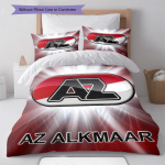 AZ Alkmaar plakatas Lovos patalynės komplektas Antklodė Užvalkalas Pagalvės užvalkalas Namų dekoracija Gimtadienio dovana (1 * antklodės užvalkalas + 2 * pagalvės užvalkalai, be &scaron;erdies) 135x200cm