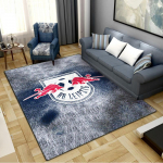 RB Leipzig logotipas kilimas svetainei, miegamajam, namų sofos dekoravimui, vaikų žaidimams neslystantis grindų kilimėlis 80x120cm( 31x47in)