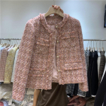 Y2k &Scaron;ik Pūkinė Medvilninė Striukė Korėjieti&scaron;ka Eleganti&scaron;ka Vientisos Spalvos Rožinė Moteri&scaron;ka Vilnos Mi&scaron;inio Jaqueta Kasdieni&scaron;ka Klasikinė Moteri&scaron;ka Vilnonė Chaquetas Nauja XXXXL rožinė