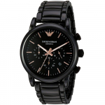 Emporio Armani AR1509 Luigi Keraminis Chronografas Vyri&scaron;kas Laikrodis 43mm juoda