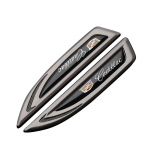 Automobilio &scaron;oninio sparno emblemos lipdukas Cadillac Escalade CTS ATS Eldorado SRX Deville BLS XT4 XT5 XT6 STS XTS SLR XLR CT4 CT5 CT6 juoda