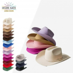 2026 Shinehats OEM Spalvoti Balti Juodi Didmeninė Prekyba Moterims Ponios Skrybėlaitė Individualizuotas Vilnos Veltinio Vakarų Sombrero Vaqueros Kauboji&scaron;ki Fedora Skrybėlės 57cm geltona