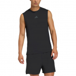 Adidas D4T mar&scaron;kinėliai be rankovių vyri&scaron;ki juodi apvalia i&scaron;kirpte vidutinio dydžio KD0373 S black