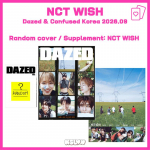 DAZED Korėja 2026 m. rugsėjis DK (SEPTYNIOJI) So Ji Sub vir&scaron;elis Pasirinkimas + NCT WISH 90 puslapių priedas 001 Random cover gray