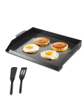 VEVOR anglinio plieno keptuvė, 22x16 colių universali plok&scaron;čia stačiakampė plok&scaron;tė, dujinės kepsninės plok&scaron;tė BBQ kepsninei, teppanyaki, ne&scaron;iojami &scaron;eimos indai