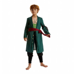 Vaikų vieno gabalo kostiumas Cosplay, Luffy / Chopper / Zoro Helovino aprangos rinkinys berniukams Anime vaidmenų žaidimo vakarėlio persirengimas 150cm black