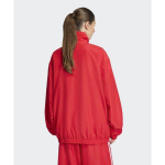 Adidas Originals Adilenium Dryžuotas Logotipas Stovintis Apykaklė Užtrauktukas Ilgomis Rankovėmis Striukė Moteri&scaron;kos striukės KD6296 M red