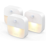 Eufy by Anker, Lumi lipdukas naktinis &scaron;viestuvas, &scaron;iltai baltas LED, judesio jutiklis, miegamasis, vonios kambarys, virtuvė, koridorius, laiptai, energiją taupantis, kompakti&scaron;kas, 3 vnt. pakuotė