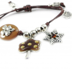 Les Tr&eacute;sors De Lily [H9832] - Bracelet Cr&eacute;ateur 'Dame Nature' marron ruda
