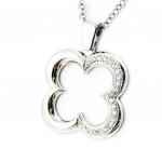 Altesse [I2882] - Collier acier 'Flora' argent&eacute;
