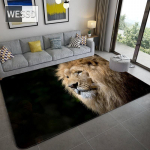 &Scaron;iaurės &scaron;alių prabangus gyvūnų juodas 3D kilimas Svetainės apdaila Namų žuvies leopardo ra&scaron;to kilimėlis miegamojo flanelinis kilimėlis vonios kambario grindys 120x160cm 1pcs