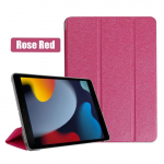 Funda Ipad 10&ldquo;2 2021 m. dėklas PU odinis trigubas el. knygos dėklas, skirtas iPad 9 10.2 dėklas plan&scaron;etiniams kompiuteriams, rankovėms IPad 9-osios kartos stovo dangtelis iPad 9th 10.2 rožinė raudona spalva