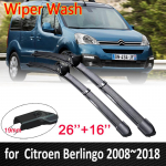 Automobilių valytuvų &scaron;luostės Citroen Berlingo 2008~2018 B9 Priekinio stiklo &scaron;epečiai Automobilių priedai 2011 2012 2013 2014 2015 2016 m.