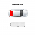 Skirta Toyota RAV4 Vanguard XA30 2006~2012 Pilnai skėčiai nuo saulės Skėčiai nuo UV Apsauga priekiniai stiklai langų vidus, automobilio skydelis Rear Windshield white