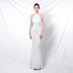 Eleganti&scaron;ka banketinė vakarinė suknelė su blizgučiais su žuvies uodega