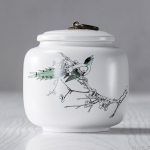 Didelės talpos keraminis indas, ne&scaron;iojamas, sandarus, kelioninis, arbatos indelis, saldainių kavos indas, prieskonių organizatorius, arbatos dėžučių laikymo talpykla C 12X11.5CM