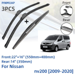 Skirta Nissan nv200 2009-2020 Priekinių galinių valytuvų mentės &Scaron;epečiai Pjovimo priedai J Kablys 2012 2013 2014 2015 2016 2017 2018 2019 2020 m.