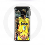 Coque pour Samsung Galaxy S9 plus Kobe Bryant Dunk lakers 8 NBA Noir