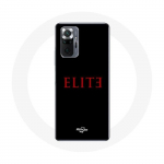 Coque pour Xiaomi Redmi Note 10 Pro Elite Saison 5 Logo Rouge Fond Noir