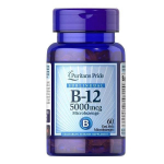 Puritano pasididžiavimas, vitaminas B-12, 5000 mikrogramų, 60 tablečių