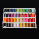 40 colors fixed color nonwoven embroidery threads 108D/2 Quilting DIY Thread 280M