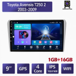 Automobilių radijas, skirtas Toyota Avensis T250 2 2003-2009 GPS navigacija 2din 1+16GB