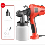 Antgalis 2800W Automatinis pur&scaron;kimo pistoletas Buitinis dažų purk&scaron;tuvas Belaidis dažų purk&scaron;tuvas Elektrinis pur&scaron;kimo pistoletas 800W 1*plastic pot+1*nozzle