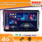 Automobilių multimedijos radijas, skirtas VW Volkswagen Polo Tiguan Golf Passat B6 B7 Jetta Skoda Octavia SEAT Wireless CarPlay Android Auto 2Din 8 core 4GB+64GB