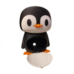 3D spausdintas Penguin ausinių stovas, garso kompanionas One Size juoda