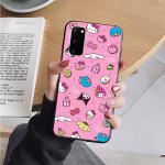 AH46 Sanrio Cartoon juodas dėklas, skirtas Xiaomi Poco X6 M5 M6 F5 F6 F1 C65 C55 C50 C51 C40 Redmi Note 7 8 14C A3X 13C 12C 11 10A 9C Pro Sofe Cover Xiaomi Mi 9T buivolo oda