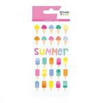 Autocollants Puffies 3D Tutti Frutti Glaces