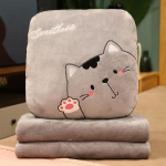 Pagalvė ir Antklodė Multifunkcinė Automobilinė Pagalvėlė: Sulankstomas 3-in-1 biuro ir pogulio pledas 1.6*1M Cushion with Blanket