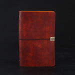 Retro PU Leather A5 Travel Notebook - Creative Student & Business Customizable B5 Loose-leaf Handbook