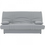 Banquette clic clac 3 places - Tissu gris clair - Style Contemporain - L 190 x P92 cm - DREAM