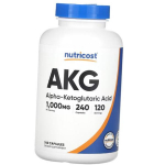Alfa-ketoglutaro rūg&scaron;tis, AKG 1000, Nutricost 240 kaps. (72647057) 240caps