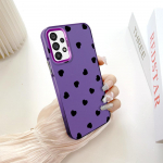 Dažytas ra&scaron;tas, spalvingas, dvipusis kietas korpusas, atsparus smūgiams, apsaugantis nuo kritimo telefono korpusas, skirtas Samsung Samsung A50S