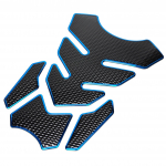 Grandios GD-TANKPAD-BL Universalus bako apsaugos lipdukas motociklui, stilinga bako apsauga, &scaron;aunus apsauginis antspaudas motociklams mėlyna