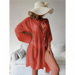 Vasarinis laisvas megztinis Apsauga nuo saulės Moteri&scaron;ka bikinio maudymosi kostiumėlis Tvirtas paplūdimio apdaras Pridengiamas maudymosi kostiumėlis Moteri&scaron;ka kimono suknelė One Size