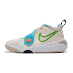 Nike Team Hustle D11 GS &Scaron;viesiai dramblio kaulo spalvos Veiklios žalios spalvos Vaikų sportbačiai Kreminės baltos Spalvos Smėlio FNB8904-131 37.5