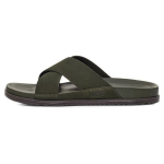 UGG Dvisluoksnės Karvės Odos Kryžminės Juostos Laisvalaikio Patogūs &Scaron;lepetės Vyri&scaron;kos &scaron;lepetės Mi&scaron;ko Žalumo 1124902-FRSN 40