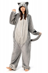 OLAOLA Katės Kigurumi Mink&scaron;tas Gyvūnas Pūkuotas Žieminis Apsauga nuo &Scaron;alčio S Pižama, Mėlyna, Miela, Suaugusiam, Laisvalaikio drabužiai, Kostiumas, Pižama, Flanelė, Unisex, &Scaron;ilta, mėlyna